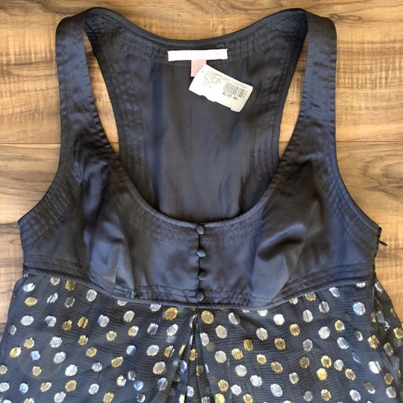 NWT - Rebecca Taylor Gray Silk Tank Top 6 - Picture 2 of 13